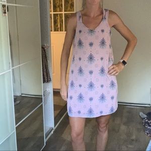 Pink Rose Floral Dress